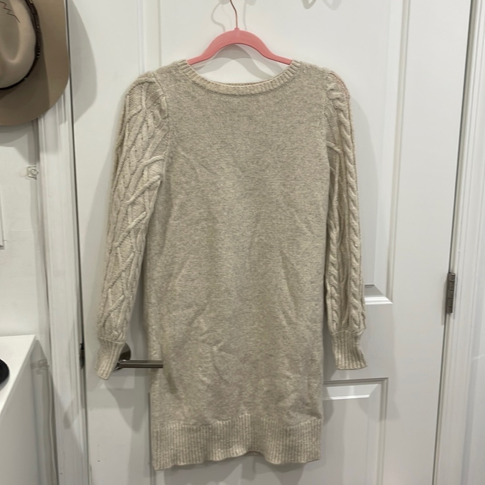 Never worn! Soft oatmeal colored sweater dress from Banana Republic!